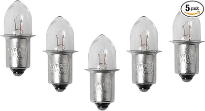 5pcs 4D 4.8V 0.75A Bayonet Base Krypton Replacement Bulb for Flashlight Replacement Bulb Torches Work Light Flashlight Bulbs