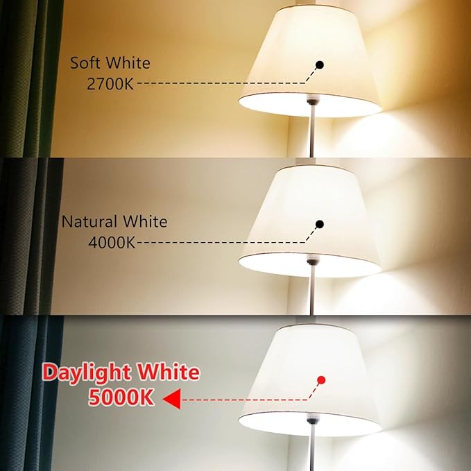 BORT Dimmable LED Edison Bulbs,6W Equivalent to 60W Vintage Light Bulb, E26 5000K ST58/ST19 LED Bulbs, Antique Flexible Spiral LED Filament Light Bulbs, Clear Plastic Screw Lamp - 12Pack