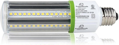 RuggedGrade Aries EV 12W LED Corn Bulb | 1,380 Lumens | 4000K Natural White | E26 Base | Compact Energy-Efficient Light for Indoor/Outdoor Use | DLC 5.1 Premium