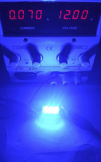 578 Festoon Dome LED Bulb,211-2 Festoon LED Bulb Blue,212-2 LED Bulbs 43mm 44mm DC 12V for Lanscape Camper RV Car Interior Dome Trunk Lights (Pack 6)