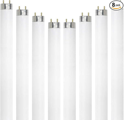 DYSMIO Lighting F15T8-CW 15 Watt T8 Straight Tube, Medium Bi-Pin Base, 4100K - Cool White Pack of 8