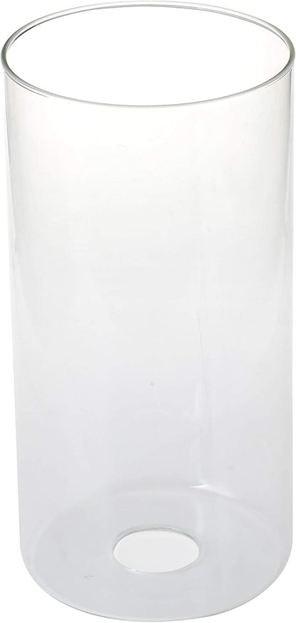 GoLucky Glass Cylinder Shade Accessory - Glass Lamp Fixture Shade Replacement - 1-5/8 Inch Fitter - 3.5"(D) x 5"(H)