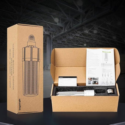 DragonLight 120W Commercial Grade Corn LED Light Bulb(400 Watt Metal Halide/HID/HPS Replacement) E26/E39 Large Mogul Base LED Lamp 6000K Daylight 14,400 LM for High Bay Area Lighting