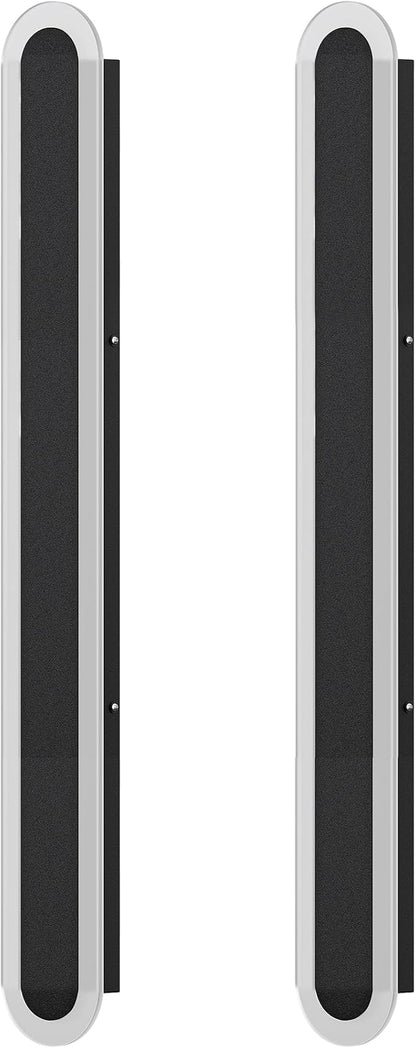 EDISHINE Upgraded 2 Pack 39.4" LED Outdoor Wall Light, Dimmable & 3 CCT, Linear Modern Exterior Lighting Fixtures, IP65 Waterproof, Oval Long Outside Wall Sconce for Garage, Porch