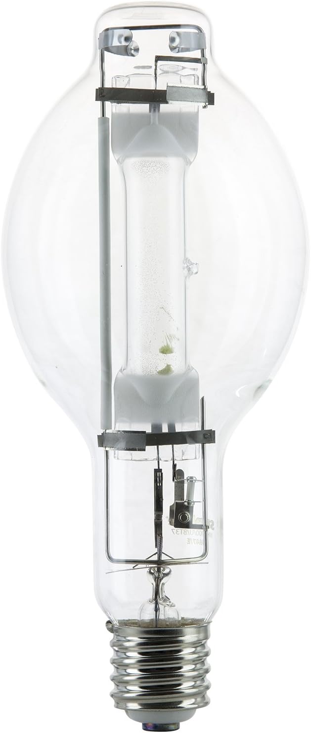 Sunlite 03680-SU MH1000/U/BT37 M47 Metal Halide Lamp, 1000 Watts, Mogul Base (E39), BT37, 12,000 Hours Life, 110,000 Lumen, Clear Finish, 4000K