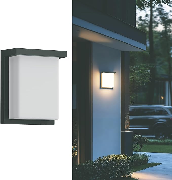 Tipace LED Wall Sconce Lights,30W Modern Outdoor Light Fixture Wall Mount,Waterproof Porch Lamp for Outside,3000K LED Exterior Lighting for House Patio Front Porch Garage Entryway