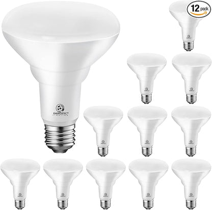 Energetic 12 Pack LED Recessed Light Bulbs BR30, 1100Lumens, 11W Equivalent 85W, Dimmable, Warm White 3000K, Indoor Flood Lights for Recessed Cans, UL Listed