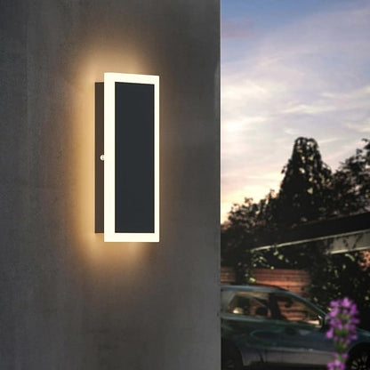 Modern LED Outdoor Wall Sconce 3000K 18W LED Outdoor Wall Mount Light Anti Rust Porch Light IP65 Waterproof Exterior Sconce for Porch,Front Door,Patio