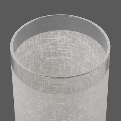 2 Pack White Linen Frosted Glass Lamp Shade, Cylinder Light Fixture Replacement Globe or Cover with 1-5/8-Inch Fitter for Pendant Light Chandelier Wall Sconce, G0034