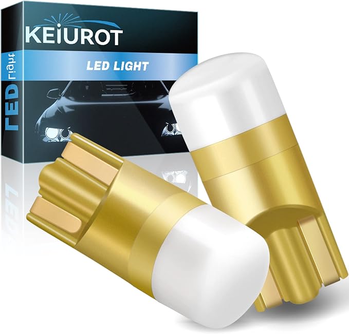 Keiurot House Number Light Bulb Address Bulb 193 Bulb Lighted Address Sign LED Replacement Bulb Kit 10-30Volt AC/DC, RV Landscape and Cabinet Lighting White, 2Pack