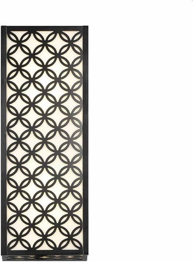 Eurofase Clover 18W 1 LED Outdoor Wall Lantern with Black Finish