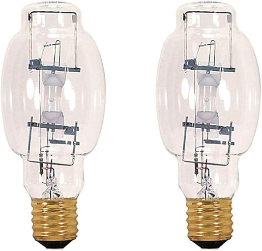 GoodBulb 400-Watt Metal Halide HID Light Bulb | 400W E39 Base BT28 ANSI Code M135/M155 | 4000K Cool White Color | Clear Finish | 9000 Life Hours (Pack of 2 Bulbs)