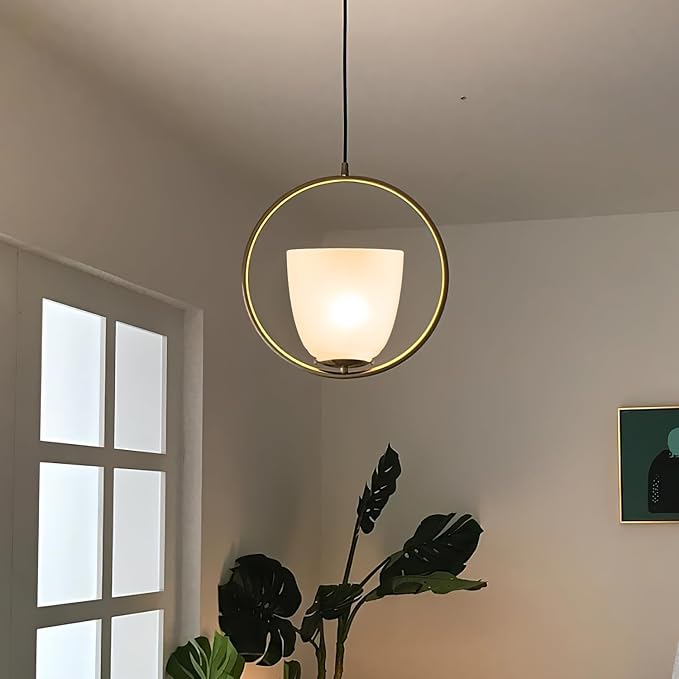 5 Pack White Frosted Glass Shade Replacements, Ceiling Fan Light Covers Glass Globes Lampshades for Chandelier, 4.92"High, 4.72"Diameter, 1.65 "Fitter, Bell Shaped Glass Shades for Vanity