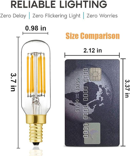 XININSUN T6 LED Bulb Dimmable 6W Equal Warm White 2700K T6 T25 E12 Candelabra Led Light Bulb 60 watt for Chandeliers,Ceiling Fan,Wall sconces AC120V 600LM e12 Led Bulb 6Pack