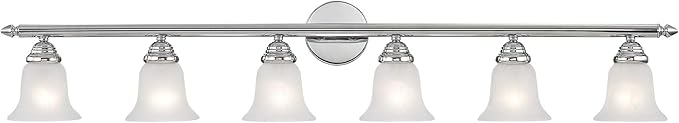 Livex Lighting 1066-05 Neptune 6-Light Bath Light, Chrome