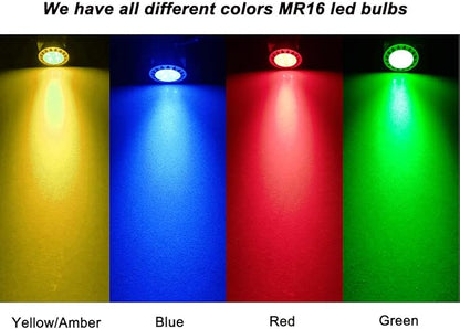ALIDE MR16 Green Led Bulbs 5W 12V,Replace 20W 35W 50W Halogen,Low Voltage GU5.3 MR16 Led Green Bulb for Halloween Christmas Outdoor Landscape Yard Tree Lighting,Not Dimmable,38 Deg,6 Pack