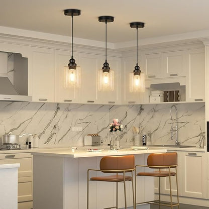 8 Pack Bubble Glass Lamp Shade,Glass Shade Covers Replacements for Light Fixtures，Cylinder Globe Glass Shades Covers for Pendant Lights Chandeliers Wall Sconces Bath Vanity Lights