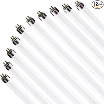 Circle (12 Pack F17T8/865 17W 24 Inch T8 Fluorescent Tube Light Bulb, 6500K Daylight White, Medium Bi-Pin (G13) Base, 17 Watt T8 Light Bulbs