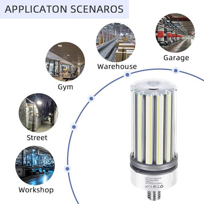 2 Pack 250W LED Corn Lights Bulb, E39 Mogul Base 5000K Daylight 32500LM Lamp, Replacement 950W att CFL HPS Metal Halide Bulbs, Large Area Lamp for Factory, Garage, Warehouse High Bay Lighting