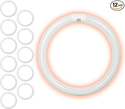 GoodBulb 32-Watt 12 Inch T9 Fluorescent Circline Light Bulb 4100K Cool White Color G10q Base 2027 Lumens 10,000 Life Hours 80 CRI Pack of 12 Bulbs