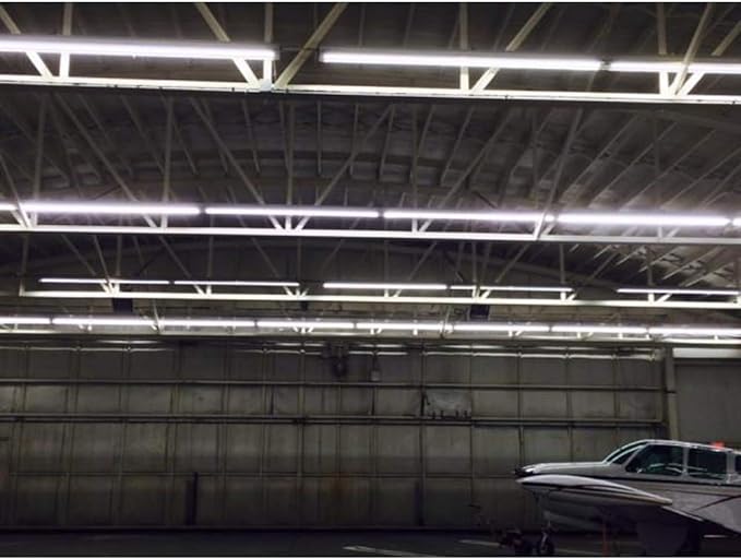 T8 V Shaped 8FT LED Tube Light,Need Bypass Ballast,65W Single Pin FA8 Base, 7800LM, 5000K Daylight White 8 Foot (Replace150W Bulbs),Dual-Ended Power AC 85-277V 12 Pack