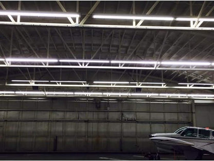 T8 V Shaped 8FT LED Tube Light,Need Bypass Ballast,65W Single Pin FA8 Base, 7800LM, 5000K Daylight White 8 Foot (Replace150W Fluorescent Bulbs),Dual-Ended Power AC 85-277V 4 Pack …