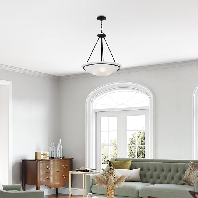 Livex Lighting 4826-04 Newburgh 3-Light Pendant, Black
