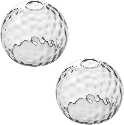 ANYLOVE Frosted Glass Globe Shade，Fixture Replacement Shade,7" Diameter, Replacement with 1.65 Inch Fitter for Wall Lamps Chandeliers or Ceiling Light,2Pack