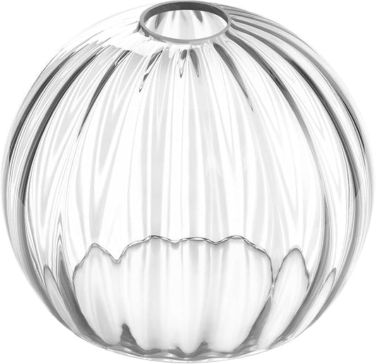 Clear Glass Shade,Replacement Globe & Cover for Lighting Fixture, 8" Diameter, Replacement with 1.65 Inch Fitter for Wall Lamps Chandeliers or Ceiling Light (1, 8Inch - Clear Glass)