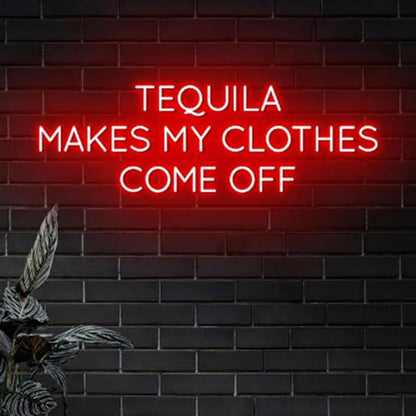 Tequila Neon Sign, 20" Cocktail Led Sign,Tequila Bar Decor, Mexican Cocktail Bar Decor