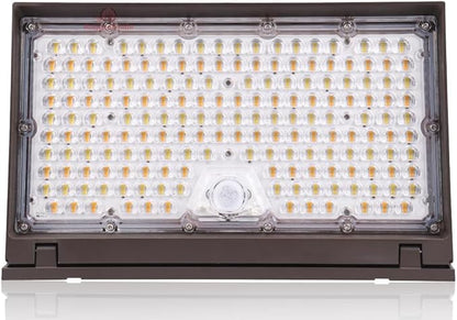 RuggedGrade 120W - Tucana III TunableTech Series - LED Wall Pack Light with Photocell & Motion Sensor - 17,200 Lumens - Color Selectable 3000K/4000K/5000K - Outdoor LED Light - DLC 5.1 Premium