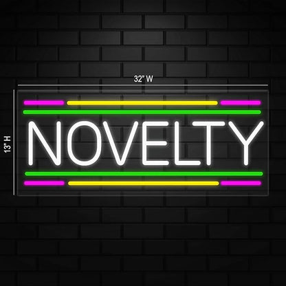 Novelty Neon Sign for Retail Displays | Value priced LED Flex Neon | Electronic Light Up LED Sign for Windows/Walls | 32"W x 13"H x 1"D