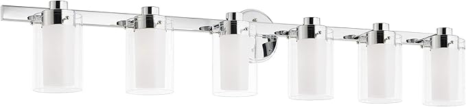 Livex Lighting 15456-05 Manhattan 6-Light Bath Light, Chrome