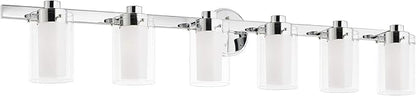 Livex Lighting 15456-05 Manhattan 6-Light Bath Light, Chrome
