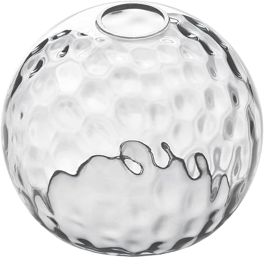 ANYLOVE Seeded Glass Globe Shade，Fixture Replacement Shade,7" Diameter, Replacement with 1.65 Inch Fitter for Wall Lamps Chandeliers or Ceiling Light,2Pack