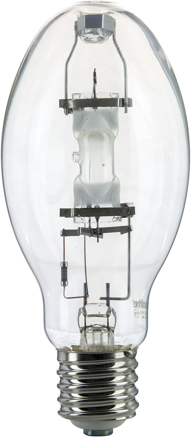 Sunlite 03656 MH175/U/MOG M57 Metal Halide Lamp, 175 Watts, Mogul Base (E39), ED28, 10,000 Hour Life Span, 14000 Lumen, Clear Finish, 4000K