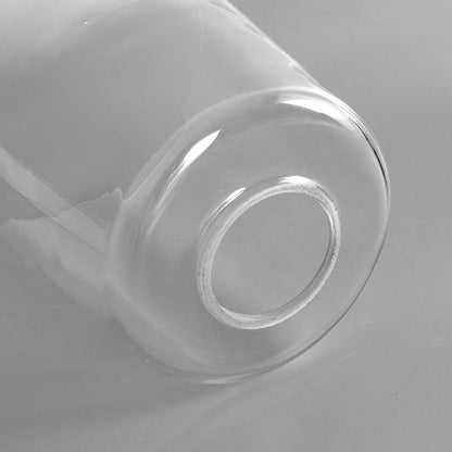 2 Pack Clear Glass Shade, Modern Light Fixture Replacement Globe or Cover with 1-5/8-Inch Fitter for Chandelier Wall Sconce Pendant Light, G0026