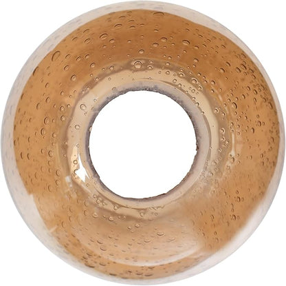Glass Lamp Shade Replacement Globe & Cover for Lighting Fixture, 5.9" Diameter, 1-5/8 inch Fitter, 2 Pack Clear Amber Seeded Bubble Globe Lamp Shade