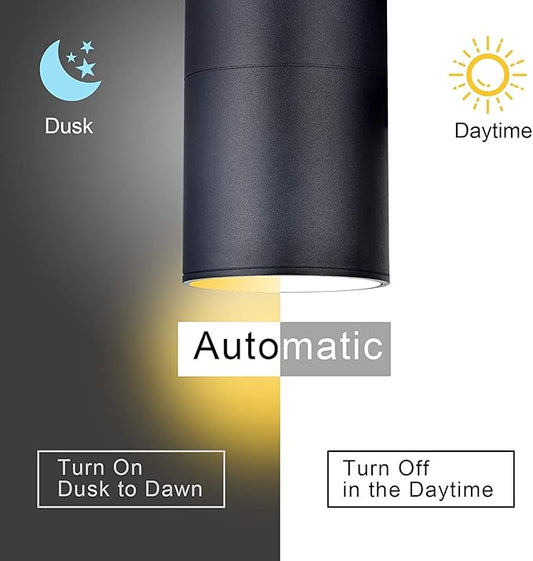 Dusk to Dawn Outdoor Wall Lighting,Double Up Down Aluminum Waterproof Wall Light with Sensor -Modern Outdoor Light Fixture for Porch, Backyard and Patio-ETL Listed (4 Pack)