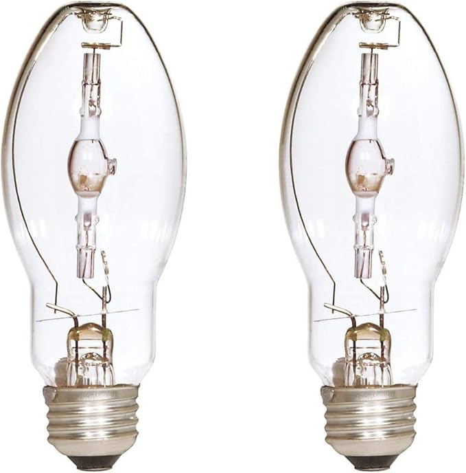 GoodBulb 150-Watt Metal Halide HID Light Bulb E26 Base EDX17 ANSI Code M102 High Output HID Light 4000K Cool White Color Clear Finish (Pack of 2 Bulbs)
