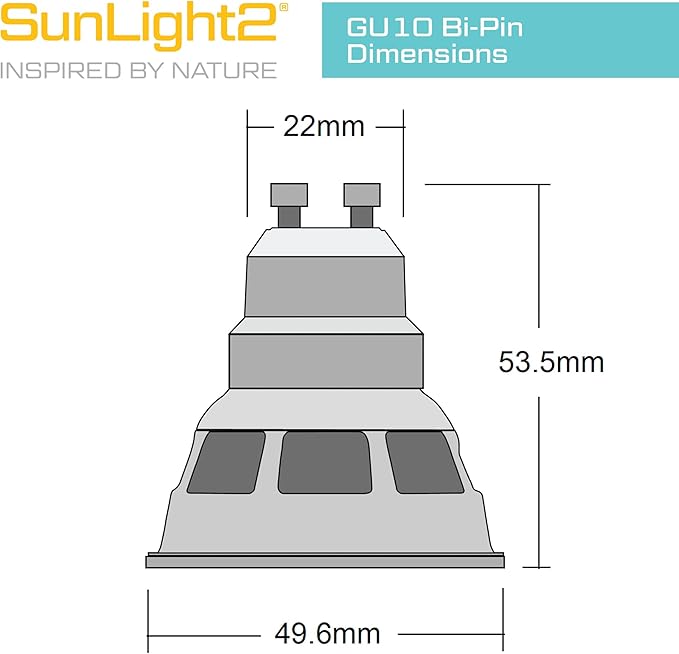 SunLight2® Premium Edition | GU10 LED Bulb 7W | 120V AC | 3000K to 1800K Dim to Warm | CRI 97+ | 36° Beam Angle MR16 Spotlight | Black Finish | 4 Pack | Energy Efficient Flicker Free