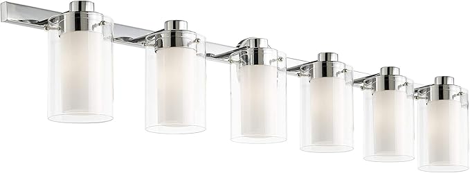 Livex Lighting 15456-05 Manhattan 6-Light Bath Light, Chrome