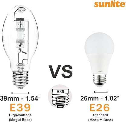 Sunlite MH250/U/MOG M58 Metal Halide Lamp, 250 Watts, Mogul Base (E39), ED28, 15,000 Hour Life Span, 21000 Lumen, Clear Finish, 4000K, 2 Pack