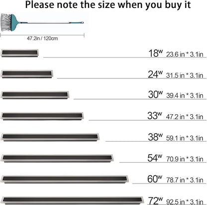 1 Pack 79inch Modern Outdoor Light LED 3000K-6000K Dimmable Outdoor Wall Lights IP65 Waterproof Black Garage Door Lights for House Garden Patio