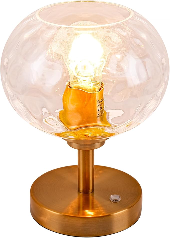 7" Glass Shade Replacement for E26 Pendant Lights, Clear Transparent Globe Lampshade for Desk Table Floor Lamp, Pendant, Wall Sconce, Dia 7", Height 5", Fitter 1.65"