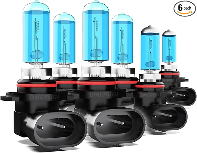 Light Bulbs Compatible with 2013 2014 2015 DODGE RAM 1500 2500 3500 With Projector headlight bulbs, 9005 + 9012 High/Low Beam + 9145/9006 halogen Fog Lights, Pack of 6