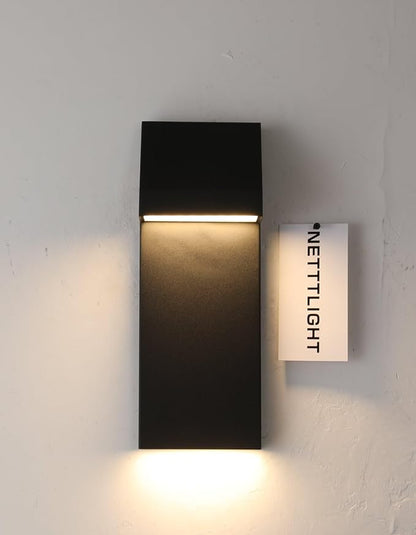 Canto LED Outdoor Wall Sconce 26W Integrated LED Outdoor Wall Mount,Anti Rust Textured Black Suit for Wet Locations and All Rooms,Easily Installed in Any Direction.Bulb Included.