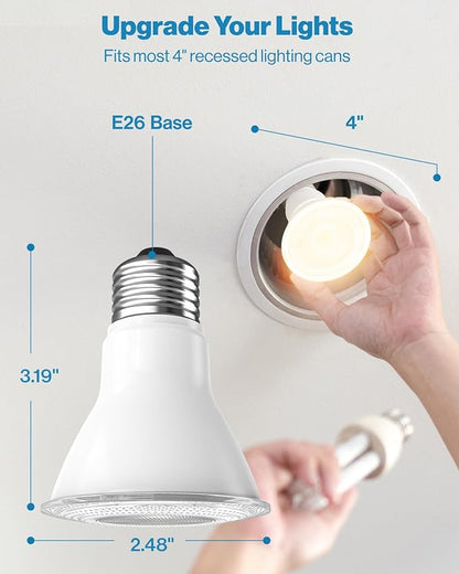 Sunco 30 Pack PAR20 LED Bulbs, Flood Light Bulb Outdoor, 500 LM, 7W (50W Equivalent), 3000K Warm White, E26 Medium Base, Dimmable, Track Lighting for Indoor/Outdoor Use, Wet Rated UL.