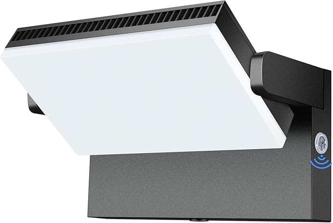 Modern Sleek LED Flood Light, 360° Rotatable 120W Commercial Wall Pack with Dusk to Dawn, 18000LM 5000K Waterproof Outdoor Lighting for Yard, Driveway, Car Lot, Building