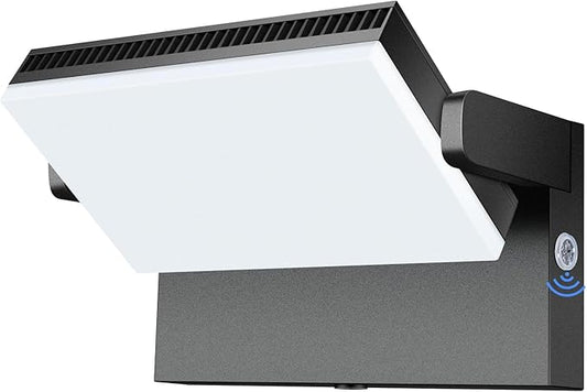 Modern Sleek LED Flood Light, 360° Rotatable 120W Commercial Wall Pack with Dusk to Dawn, 18000LM 5000K Waterproof Outdoor Lighting for Yard, Driveway, Car Lot, Building
